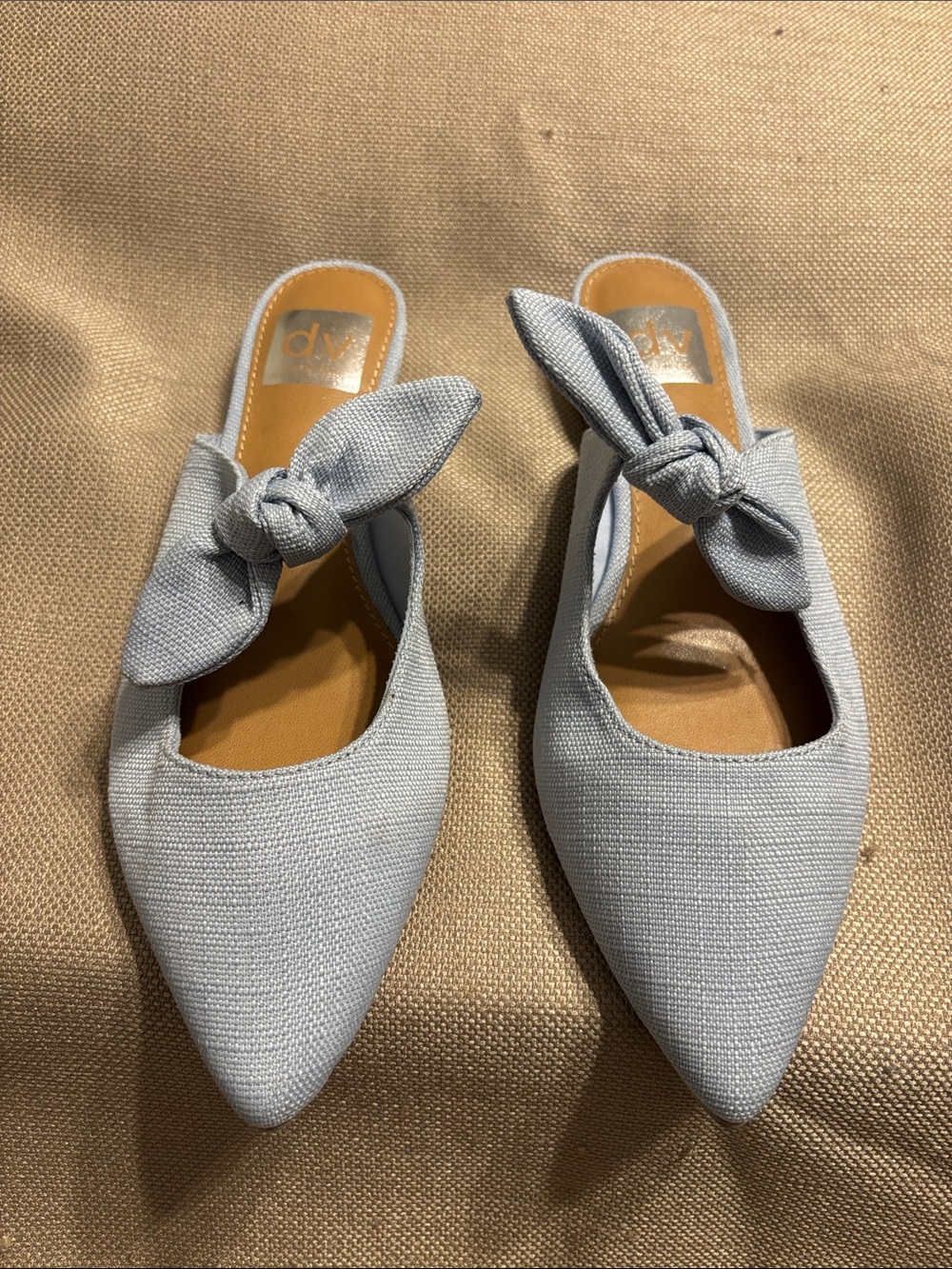 DV Dolce Vita Christian Bow Knot Mule Slide Flats - Picture 2 of 10